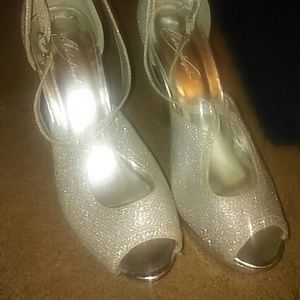 Silver Michaelangelo Heels 9